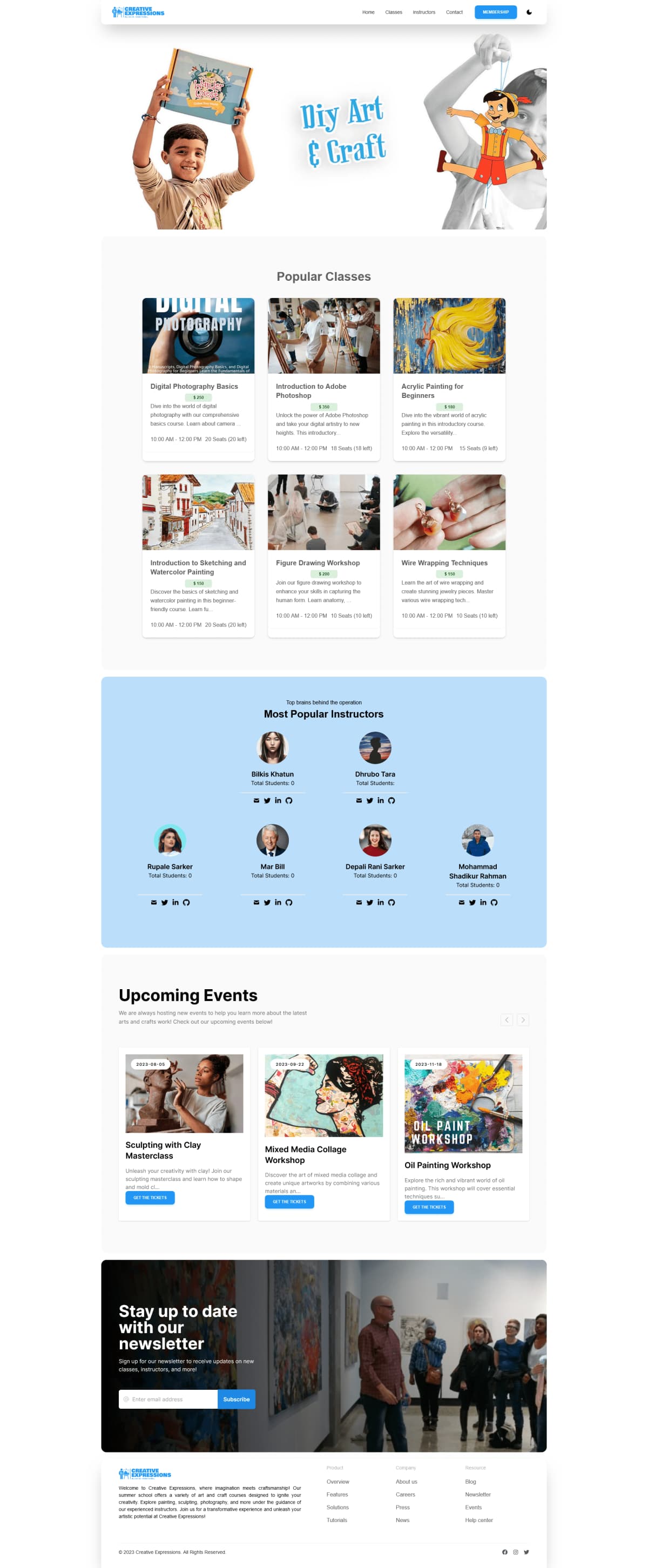 Creative Expressions Summer Camp School