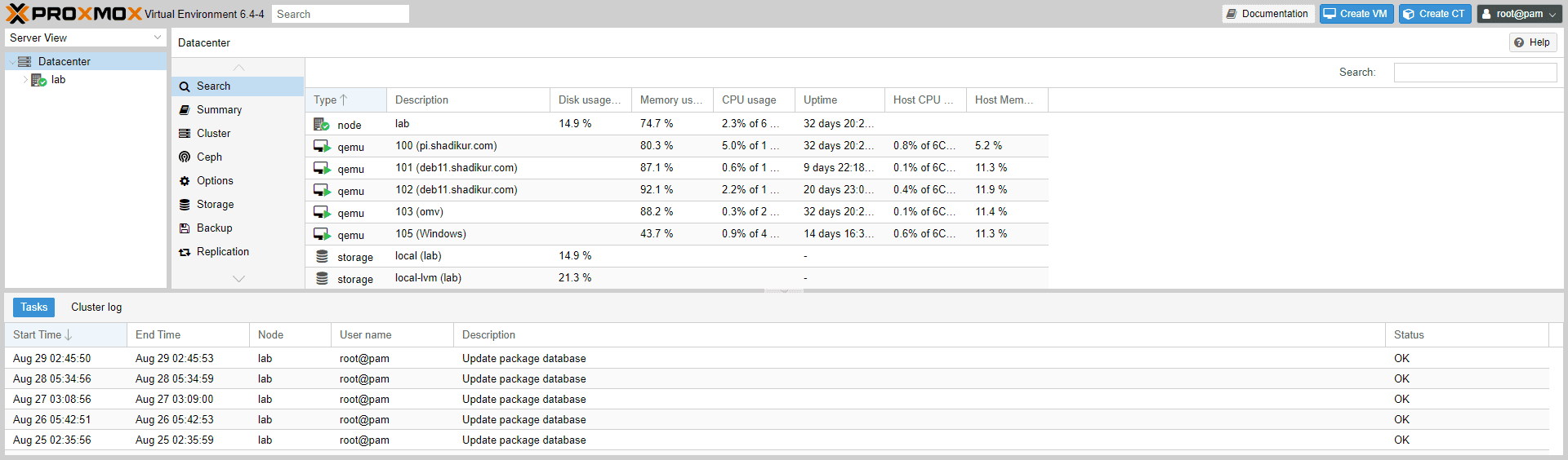 Proxmox installer
